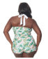 ფოტო #4 პროდუქტის Plus Size Ruched Cutout Garbo One Piece Swimsuit