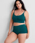 Фото #1 товара Women's Seamless Cable-Knit Boyshort Underwear, Created for Macy's