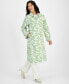 Фото #1 товара Flower Show Women's Long A-Line Printed Raincoat, Created for Macy's