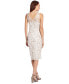 Women's Floral Embroidered Sheath Dress