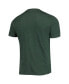 Men's Heathered Charcoal, Green NDSU Bison Meter T-shirt and Pants Sleep Set