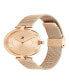 Women's Quartz Rose Gold-Tone Stainless Steel Mesh Watch 34mm