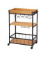 Фото #1 товара Industrial Rolling Bar Cart with Removable Serving Tray