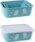 Фото #3 товара Stoneline Stoneline | Awave Set of storage box | 21941 | Storage box | 3 pc(s) | Dishwasher proof | Turquoise