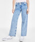Фото #5 товара Women's Super-Low Double-Button Relaxed-Fit Denim Jean