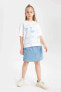 Kız Çocuk T-shirt B5128a8/wt34 Whıte