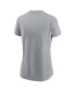 ფოტო #2 პროდუქტის Women's Gray San Francisco 49ers Super Bowl LVIII Specific Essential T-shirt