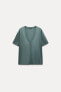 MINIMALIST MERCERISED THREAD T-SHIRT