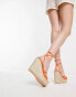 Simmi London Fabiana espadrille wedge sandals in orange