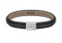 Black leather bracelet for men Grover 1580328