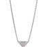 Modern steel necklace with logo EGS2984040