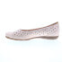 Фото #3 товара Gabor 8-4169-65 Womens Pink Suede Slip On Ballet Flats Shoes 36