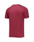 ფოტო #3 პროდუქტის Men's Heathered Charcoal, Maroon Distressed Mississippi State Bulldogs Meter T-shirt and Pants Sleep Set