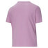 Puma Classics Logo Crew Neck Short Sleeve T-Shirt Plus Womens Purple Athletic Ca