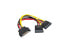 Фото #1 товара Nippon Labs 6 inches SATA 15-Pin Male to SATA 15-Pin Female x 2 Power Y Cable -