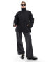 Фото #1 товара & Other Stories long line belted jacket with chunky drawcord tie detail in black