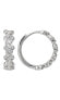 ფოტო #1 პროდუქტის Mickey Mouse Silver Plated Cubic Zirconia Endless Hoop Earrings