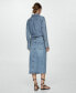 ფოტო #5 პროდუქტის Women's Denim Midi-Skirt