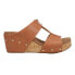 Фото #1 товара Corkys Taboo Studded Embossed Wedge Womens Brown Casual Sandals 41-0262-COGN