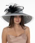 Фото #2 товара Women's Wide Striped-Brim Dressy Hat