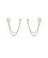 Фото #2 товара Серьги DKNY gold-Tone Large Ring Charm Tube Hoops