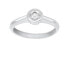 Silver engagement ring with zircon SR042W