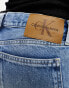 Calvin Klein Jeans – Gerade geschnittene Jeans in heller Waschung mit niedrigem Bund Голубой, W24 L32 - фото #2