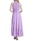 ფოტო #2 პროდუქტის Women's Plisse Halter Tiered Maxi Dress
