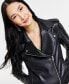 Фото #6 товара Women's Faux-Leather Jacket, Created for Macy's