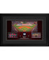 Фото #1 товара Los Angeles Angels Framed 10" x 18" Stadium Panoramic Collage with a Piece of Game-Used Baseball - Limited Edition of 500