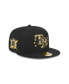 Фото #2 товара Men's Black Tampa Bay Rays 2024 Armed Forces Day On-Field 59FIFTY Fitted Hat