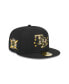 ფოტო #2 პროდუქტის Men's Black Tampa Bay Rays 2024 Armed Forces Day On-Field 59FIFTY Fitted Hat