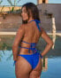 Фото #4 товара Moda Minx X Sophie Piper Seychelles tie side bikini bottom in cobalt blue