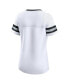 Фото #2 товара Women's White Las Vegas Raiders Sunday Best Lace-Up T-shirt