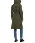 Women's Hooded Bibbed Raincoat New Dark Olive, XS - фото #6