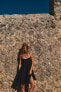 Фото #1 товара Короткое ярусное платье с кружевом ZARA