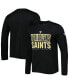 Фото #4 товара Men's Black New Orleans Saints Combine Authentic Offsides Long Sleeve T-shirt