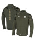 Фото #4 товара Men's Olive Navy Midshipmen Freedom Full-Zip Fleece Jacket