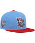 Фото #1 товара Бейсболка кепка с пряжкой Mitchell&Ness Light Blue, Red New Jersey Nets Hardwood Classics