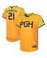 Фото #1 товара Preschool Boys and Girls Roberto Clemente Gold Pittsburgh Pirates 2023 City Connect Replica Player Jersey