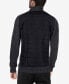 Men's Sherpa Lined Mixed Media Knit Sweater