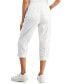 Фото #2 товара Petite Pull-On Mid-Rise Rolled Cuff Capri Pants, Created for Macy's