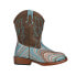 Фото #1 товара Roper Glitter Swirl Ii Square Toe Toddler Girls Blue, Brown, Multi Casual Boots