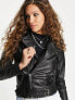 Фото #4 товара Barney's Originals Emma real leather jacket with belt in black