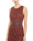 ფოტო #3 პროდუქტის Women's Geometric Embellished Sleeveless Midi Dress