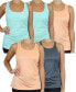 Women's Moisture Wicking Racerback Tanks-5 Pack