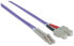 Фото #3 товара Intellinet Fiber Optic Patch Cable - OM4 - LC/SC - 1m - Violet - Duplex - Multimode - 50/125 µm - LSZH - Fibre - Lifetime Warranty - Polybag - 1 m - OM4 - LC - SC