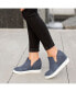 Фото #16 товара Women's Cardi Cut-Out Platform Wedge Sneakers