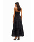 ფოტო #2 პროდუქტის Women's Long embroidered cut-out dress