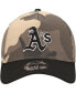 Фото #4 товара Men's Oakland Athletics Camo Crown A-Frame 9FORTY Adjustable Hat